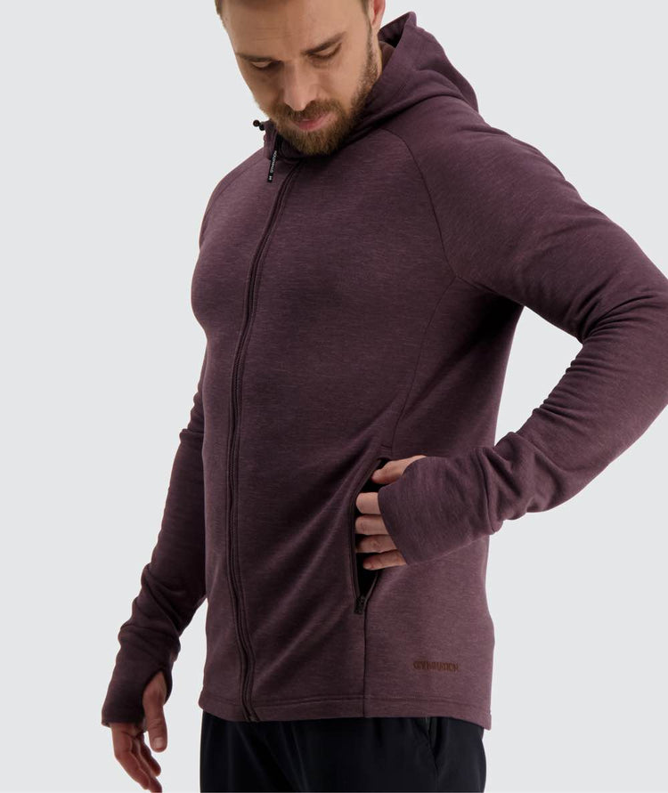 Men's Polartec Training Hoodie#color_berry