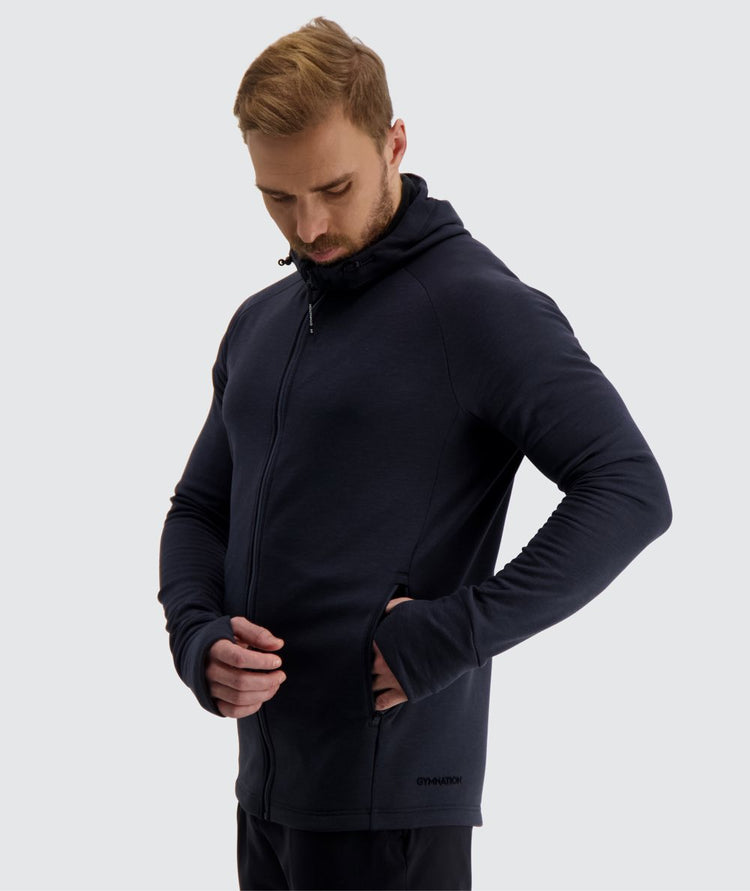 Men's Polartec Training Hoodie#color_charcoal-black